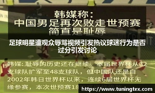 足球明星遭观众辱骂视频引发热议球迷行为是否过分引发讨论